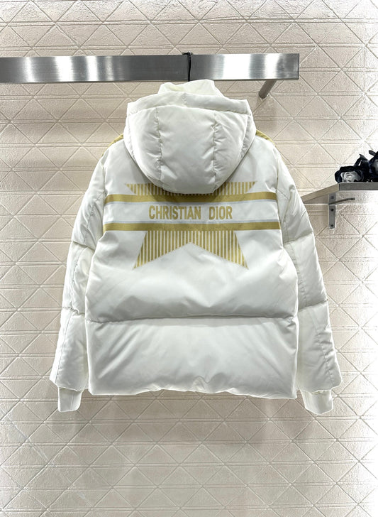 Stand collar five-pointed star down jacket
