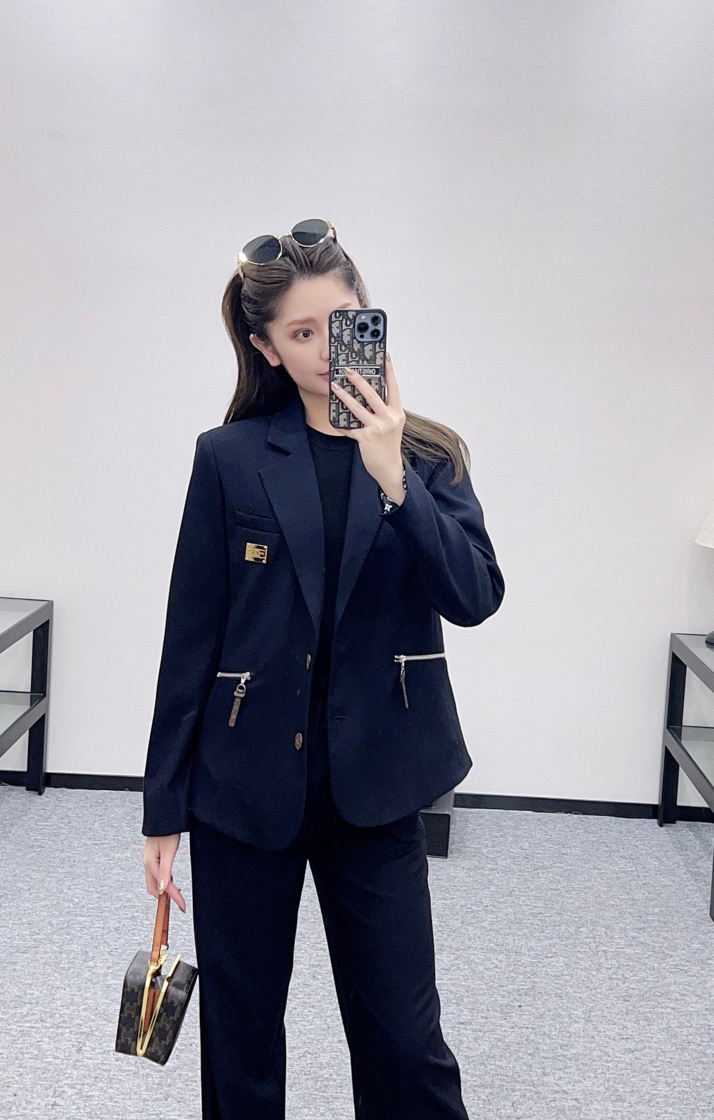 Collar suit jacket