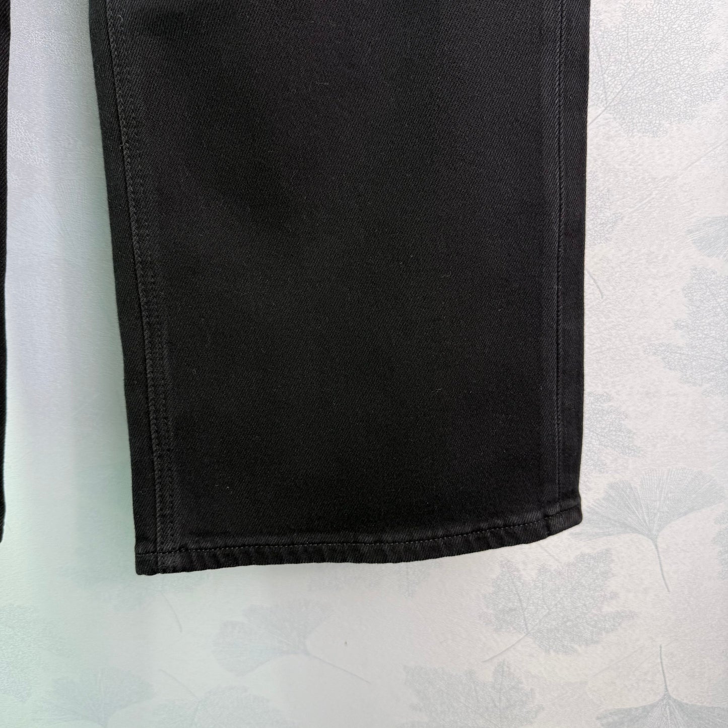 New style straight leg jeans with gold buttons