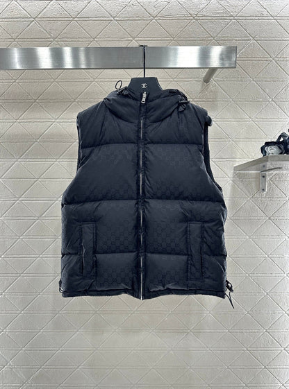 Hooded Reversible Down Vest