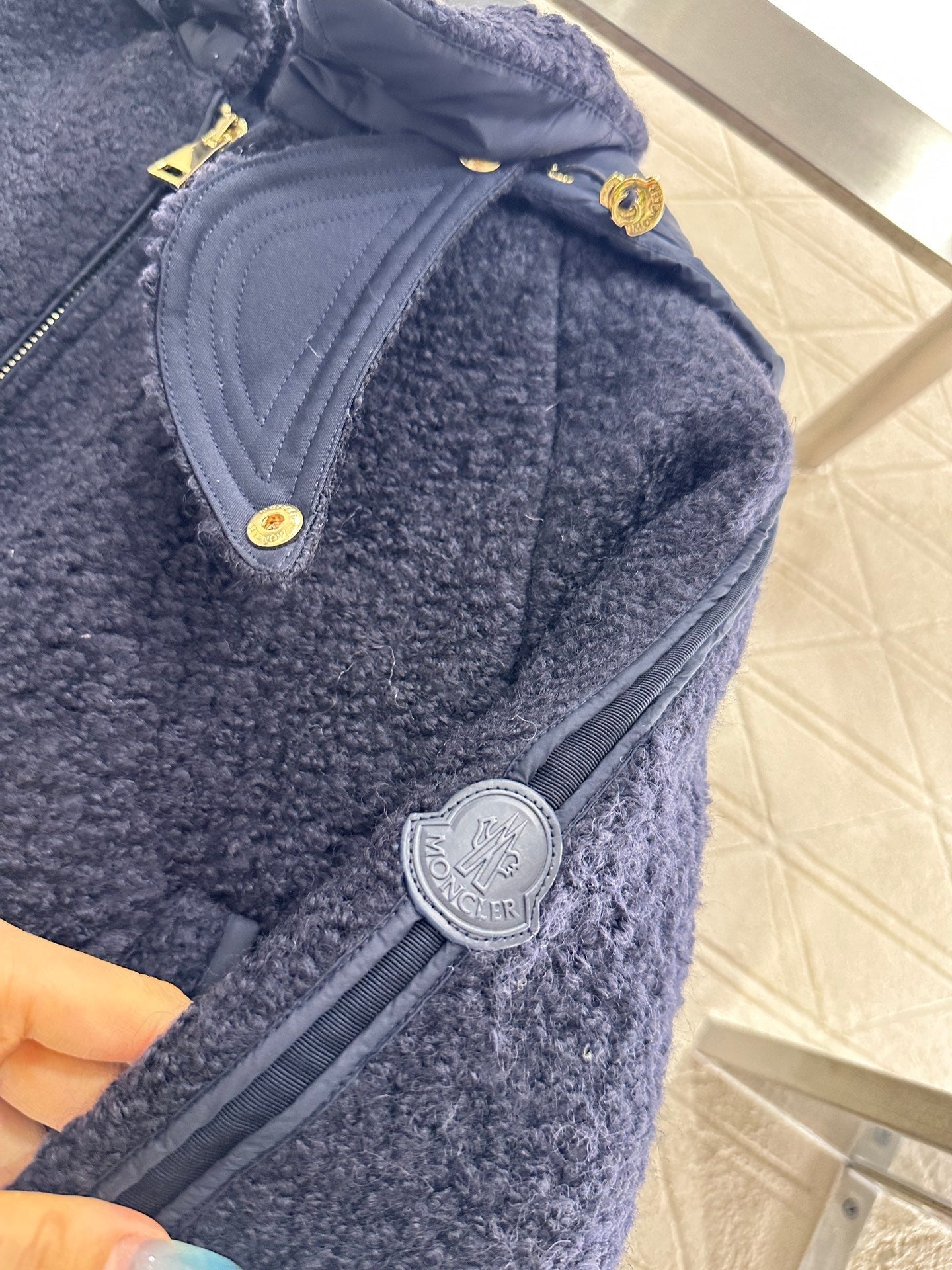 Detachable hooded wool down jacket
