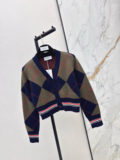 plaid cardigan