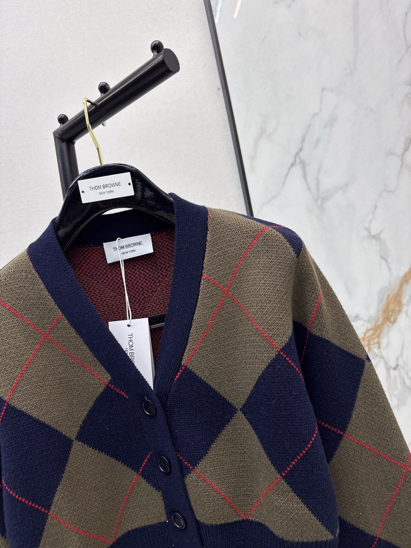 plaid cardigan