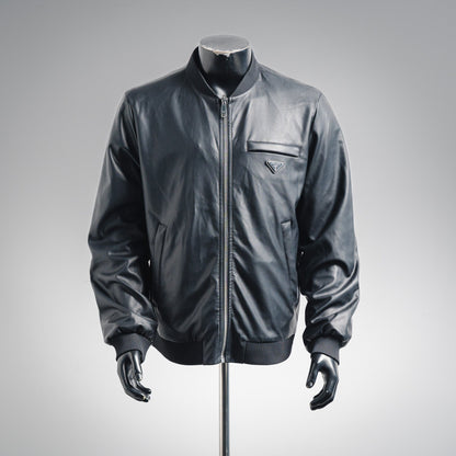Pra 25fw leather jacket