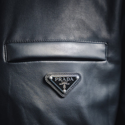 Pra 25fw leather jacket
