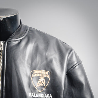 Balen 25fw leather jacket