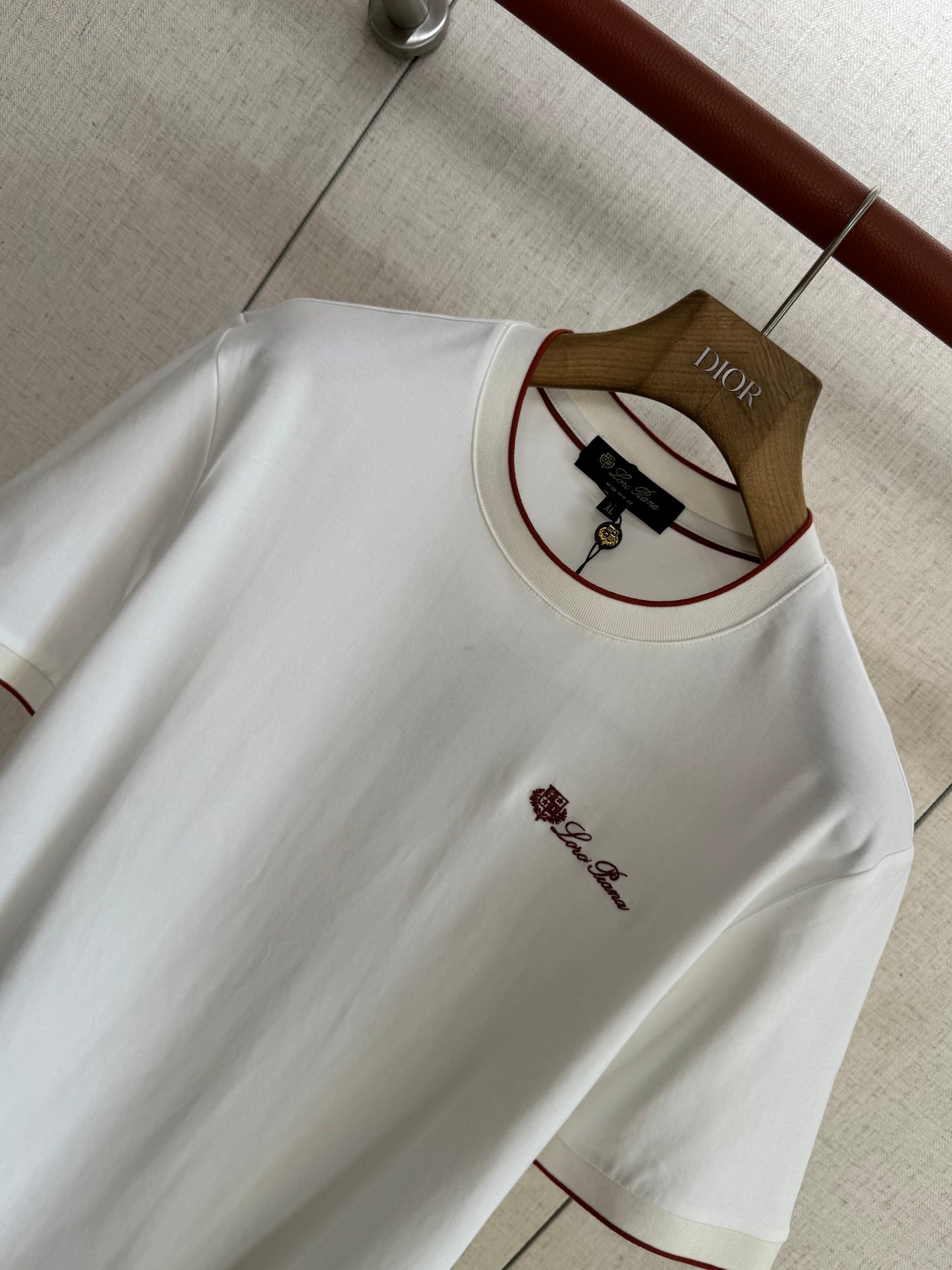 Loro 25fw embroidered t-shirt
