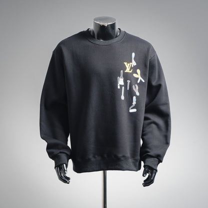 Louis 25fw printed sweatshirt
