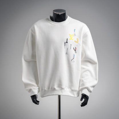 Louis 25fw printed sweatshirt