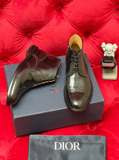 CD leather shoes