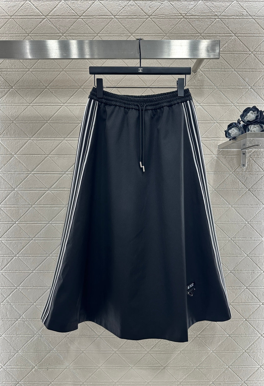 cotton-padded jacket and skirt set