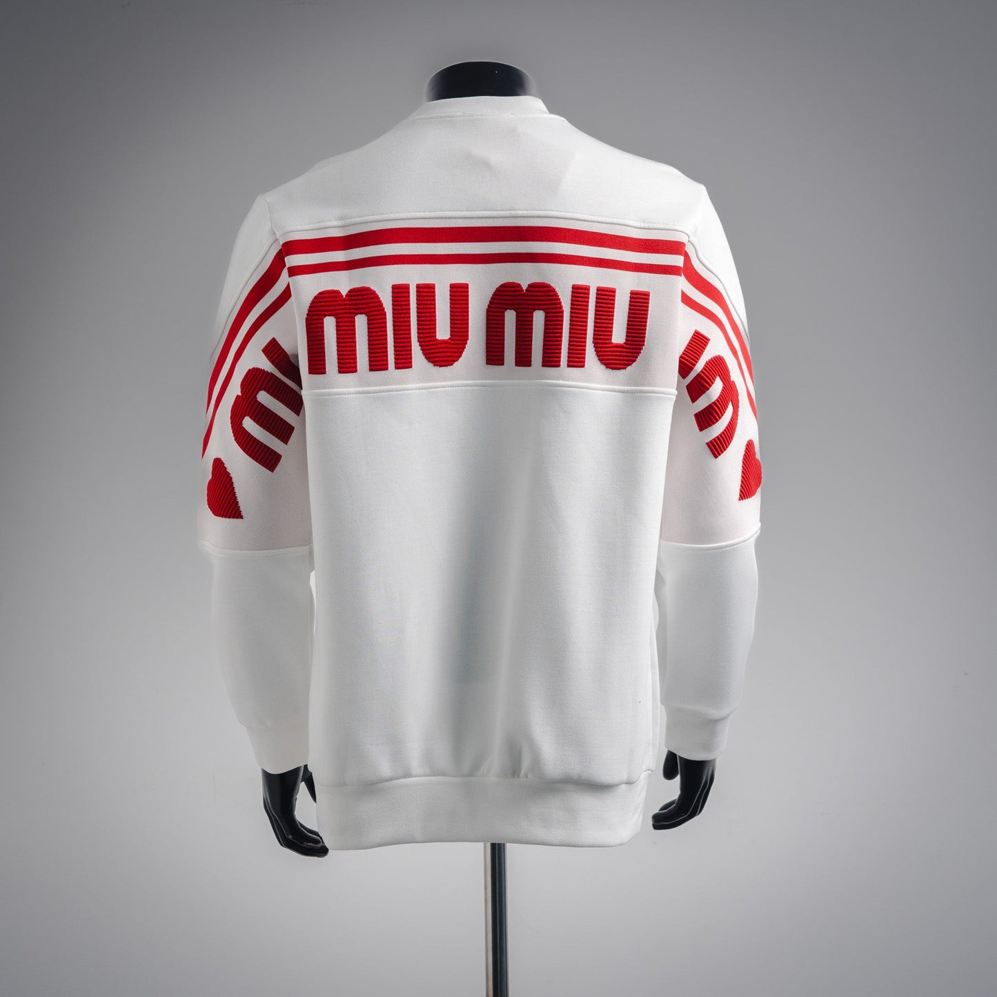 Miu 25fw jacquard sweatshirt