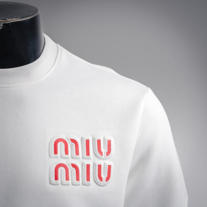 Miu 25fw jacquard sweatshirt