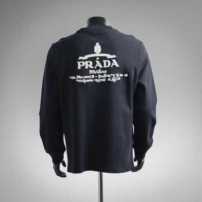 Pra 25fw embroidered sweatshirt