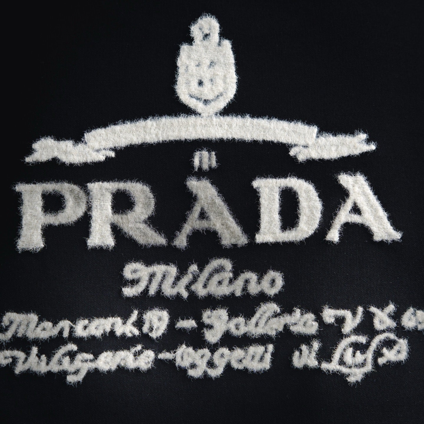 Pra 25fw embroidered sweatshirt