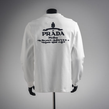 Pra 25fw embroidered sweatshirt