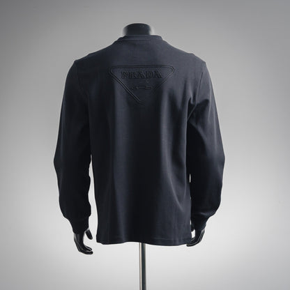 Pra 25fw embroidered sweatshirt