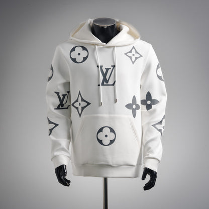 Louis 25fw printed hoodie