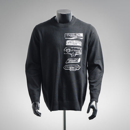 CD 25fw embroidered sweater