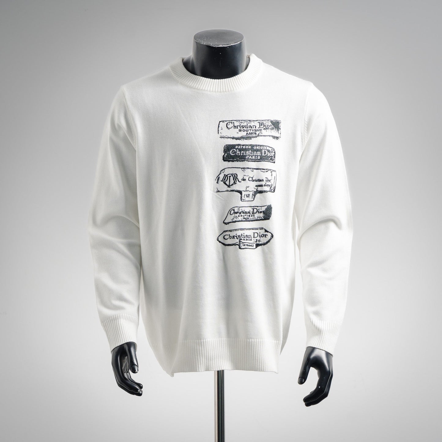 CD 25fw embroidered sweater
