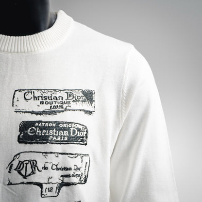 CD 25fw embroidered sweater