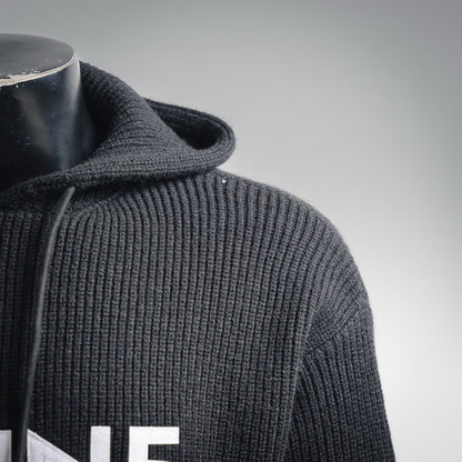 Cel 25fw knitted hoodie