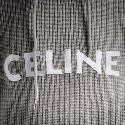 Cel 25fw knitted hoodie