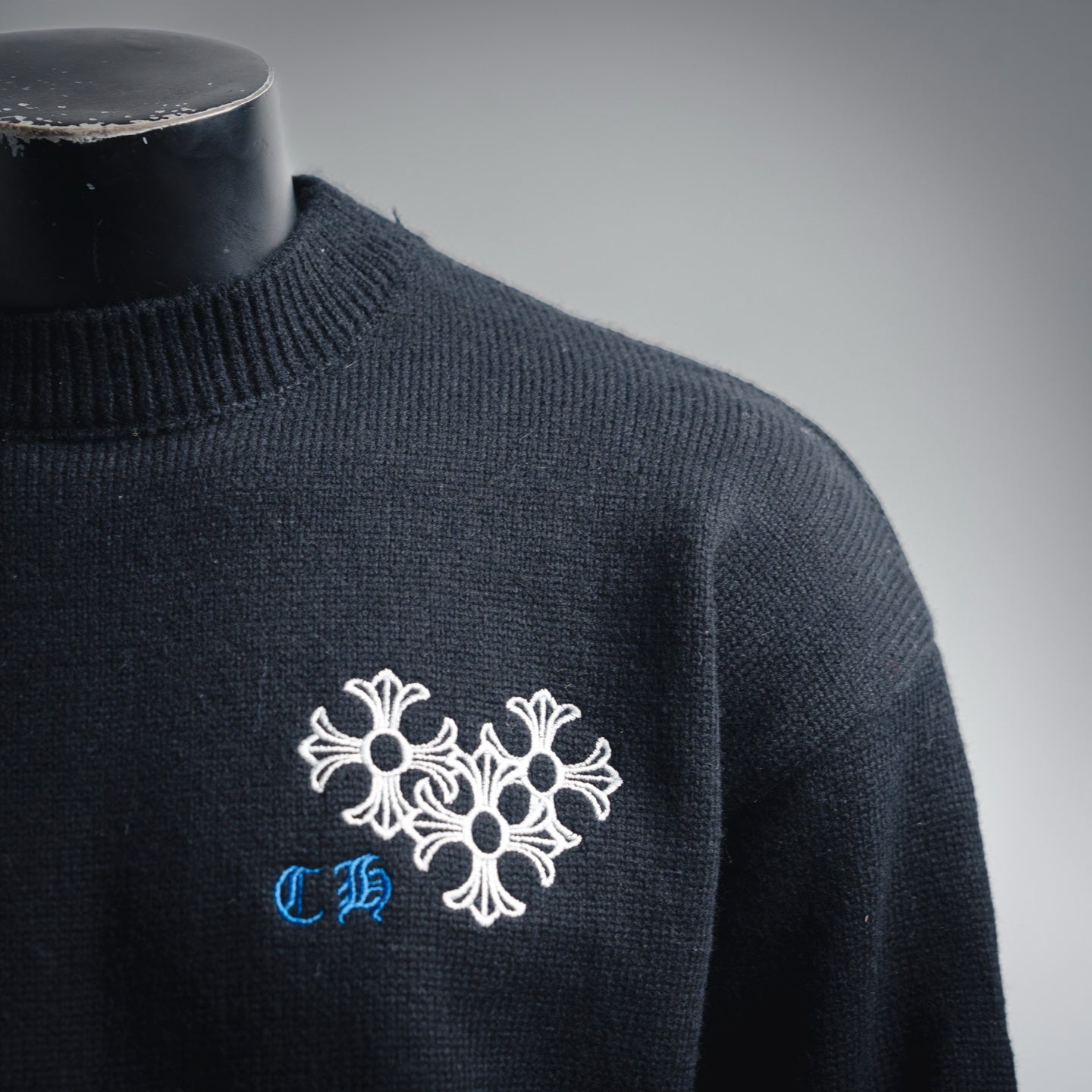 Chrome 25fw embroidered sweater