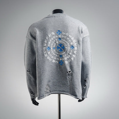 Chrome 25fw embroidered sweater