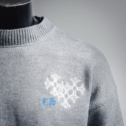 Chrome 25fw embroidered sweater