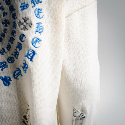 Chrome 25fw embroidered sweater