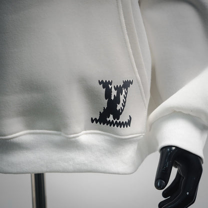 Louis 25fw printed hoodie