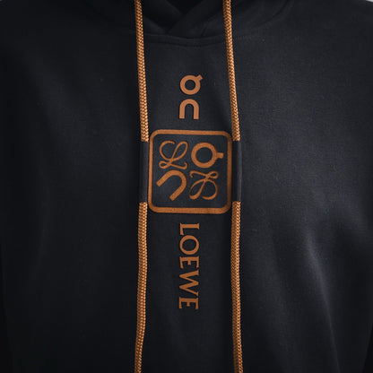 Loe 25fw printed hoodie