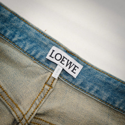 Loe 25fw embroidered jeans