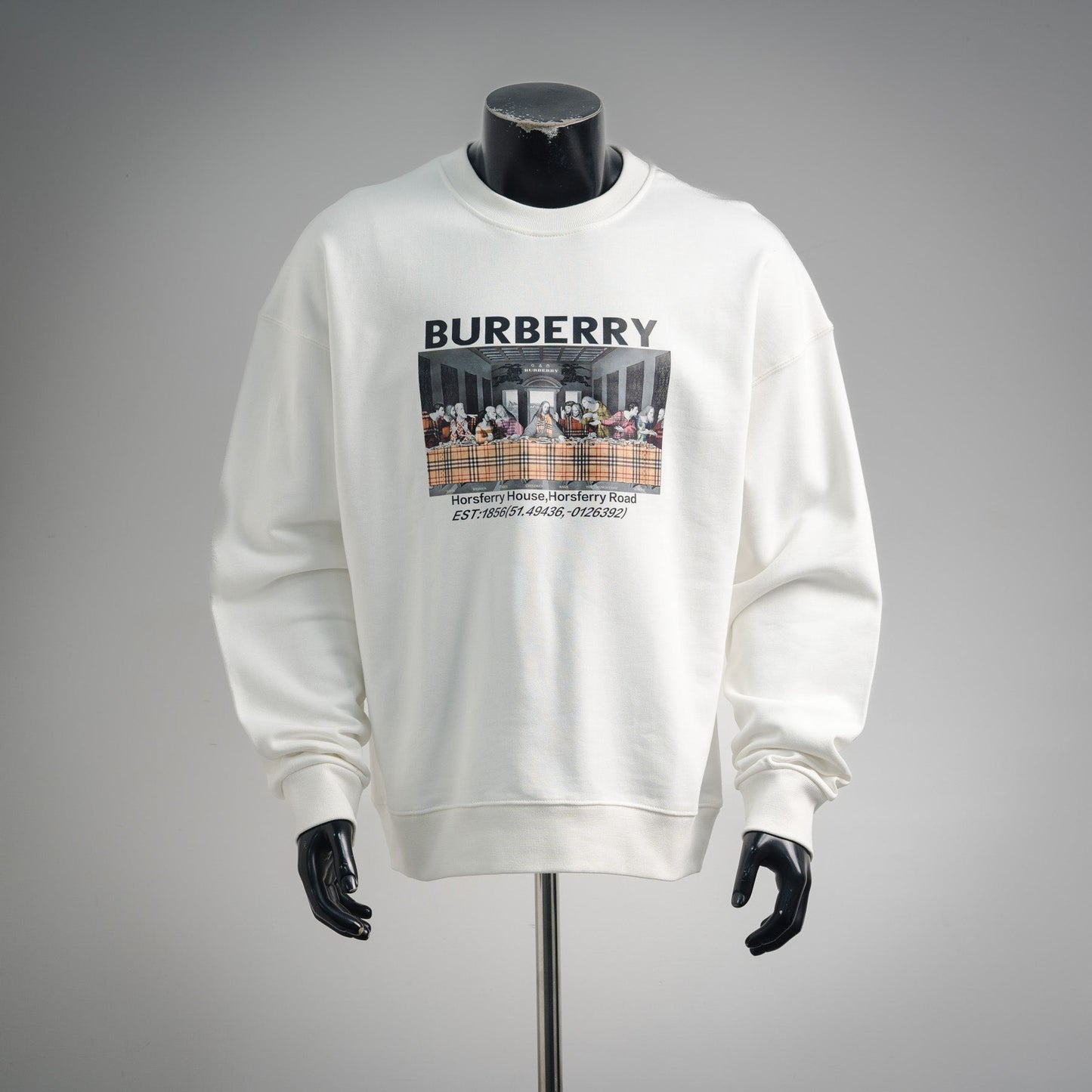 Burbery 25fw printed sweatshirt