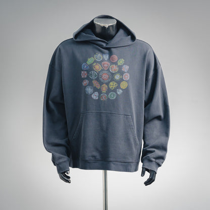 Balen 25fw printed hoodie