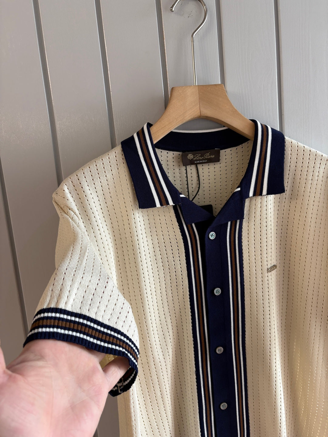 Loro 25fw jacquard t-shirt