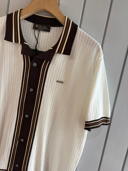 Loro 25fw jacquard t-shirt