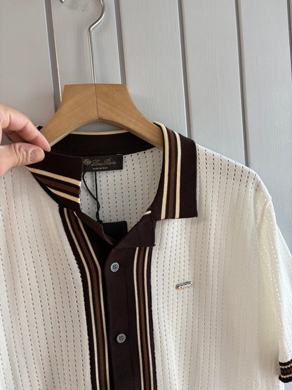 Loro 25fw jacquard t-shirt