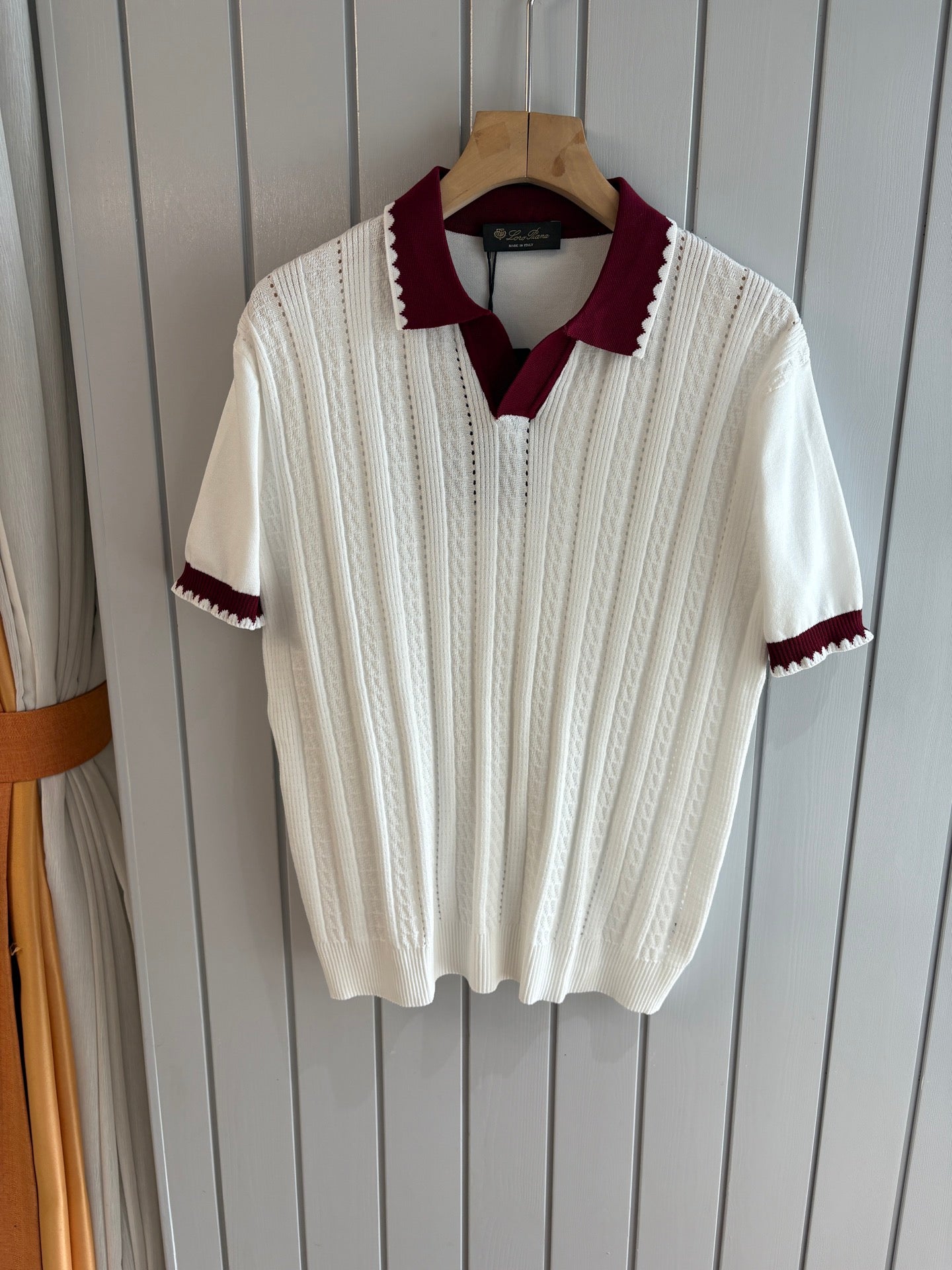 Loro 25fw jacquard t-sshirt