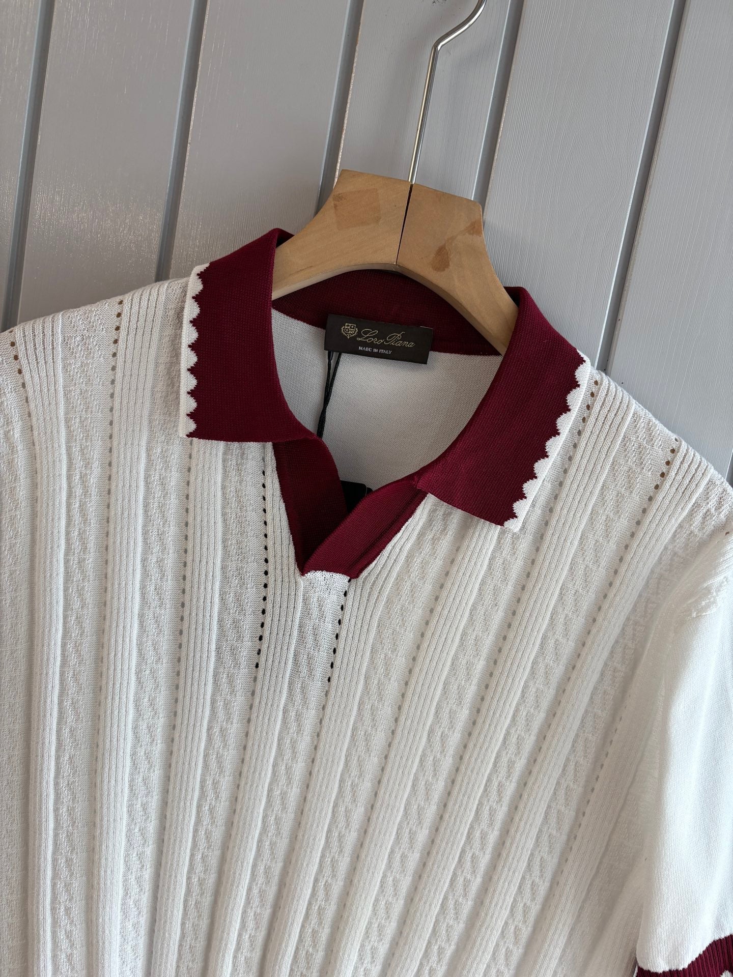 Loro 25fw jacquard t-shirt