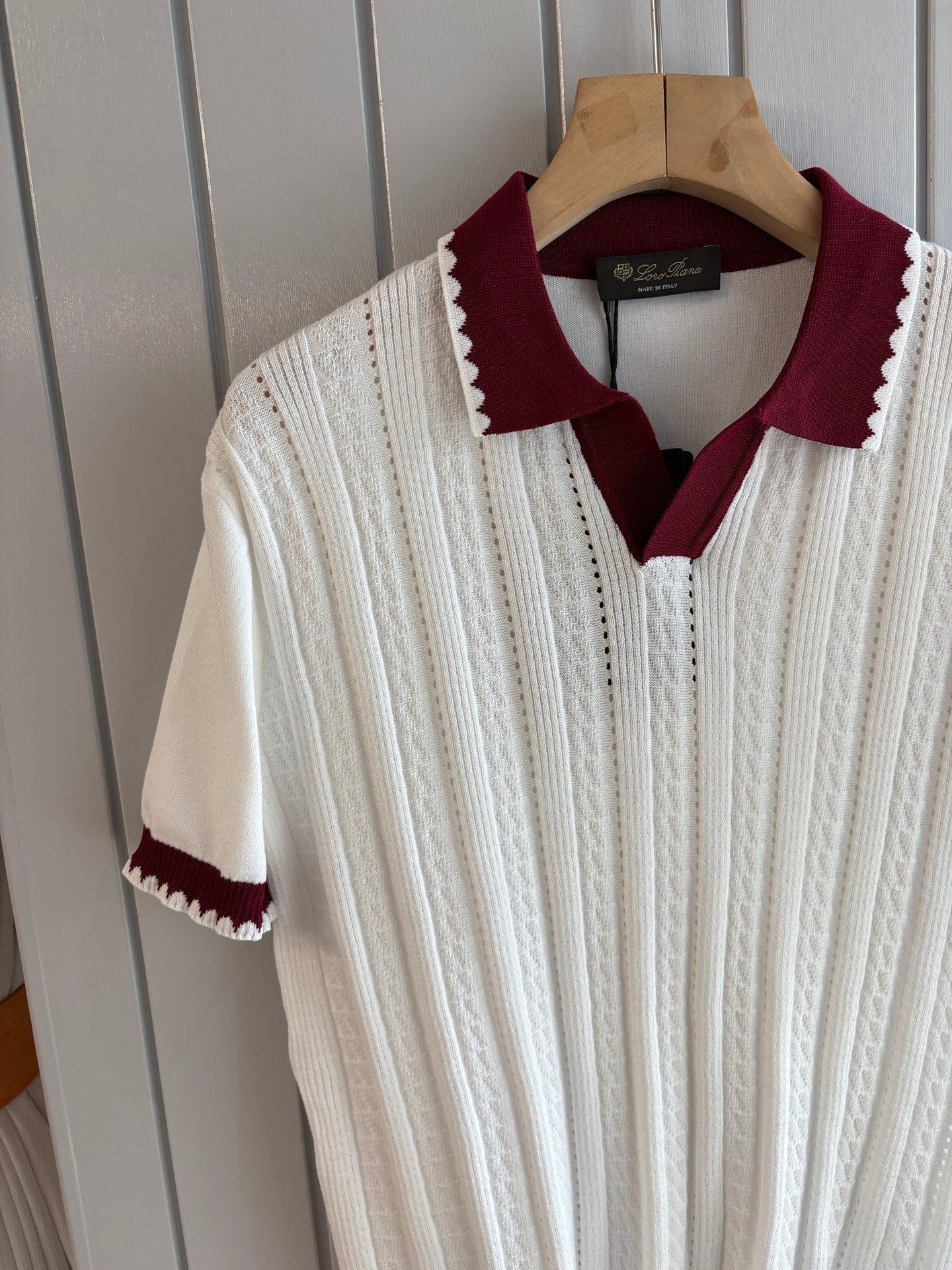 Loro 25fw jacquard t-sshirt