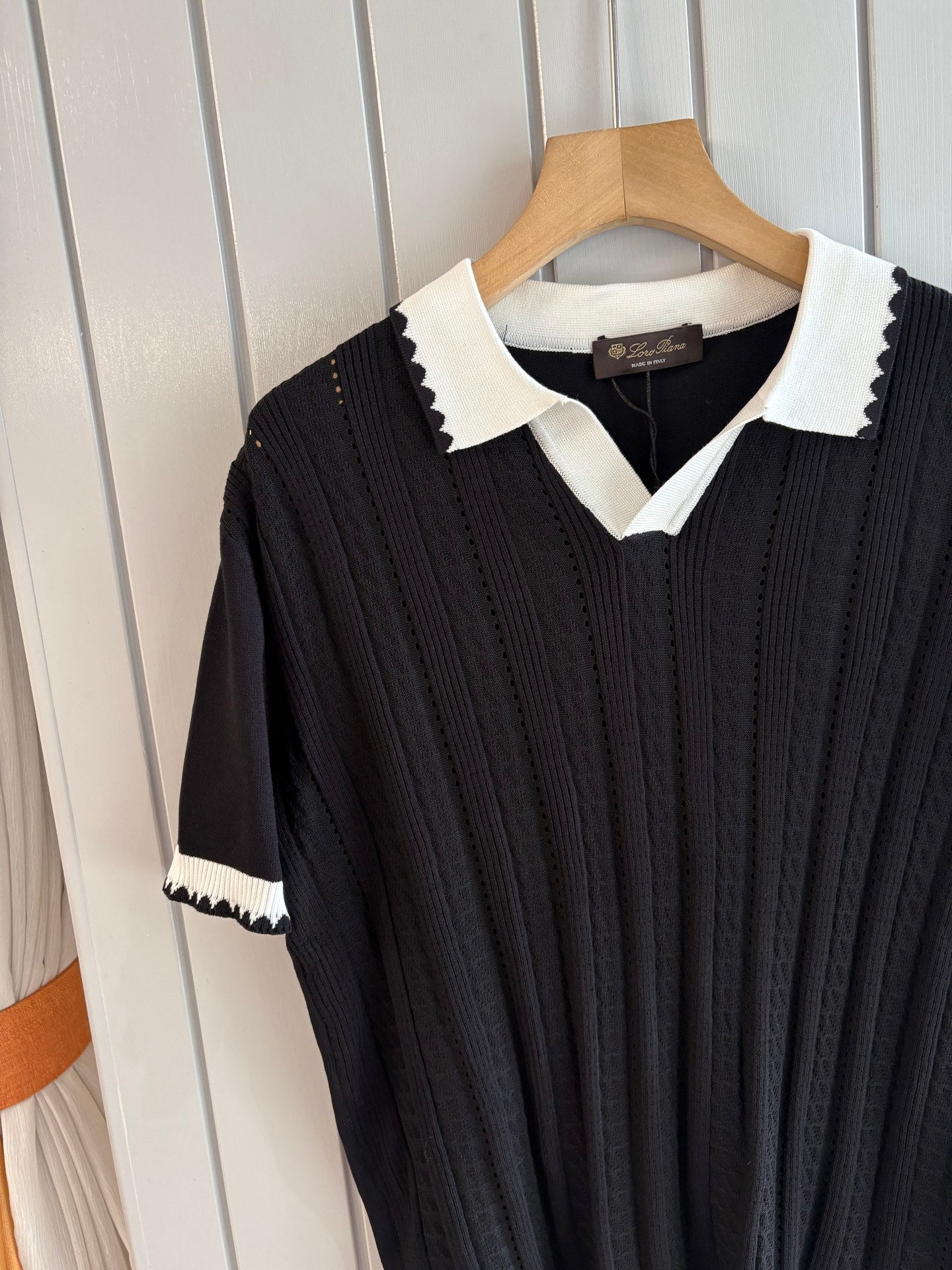 Loro 25fw jacquard t-sshirt