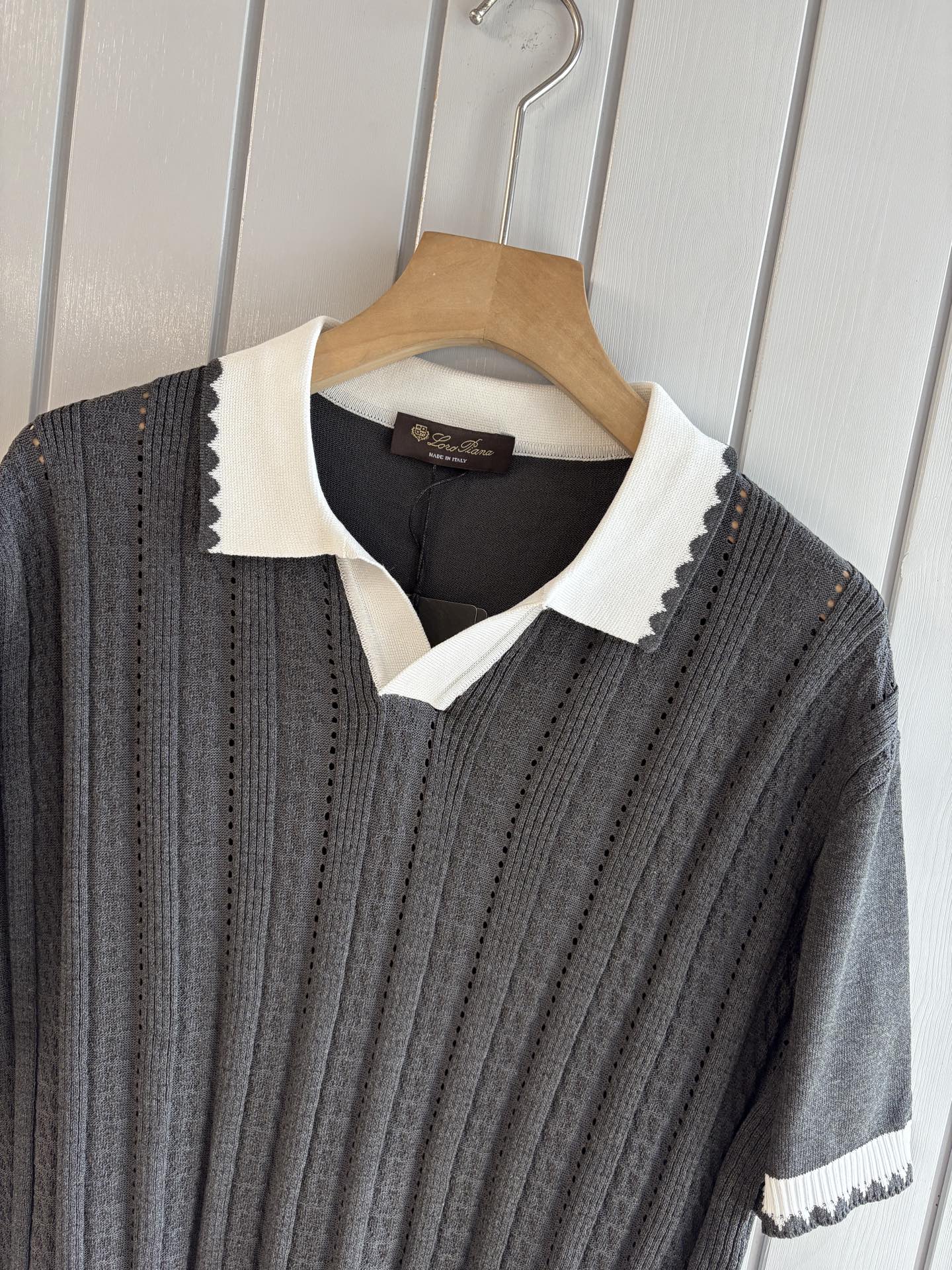 Loro 25fw jacquard t-shirt
