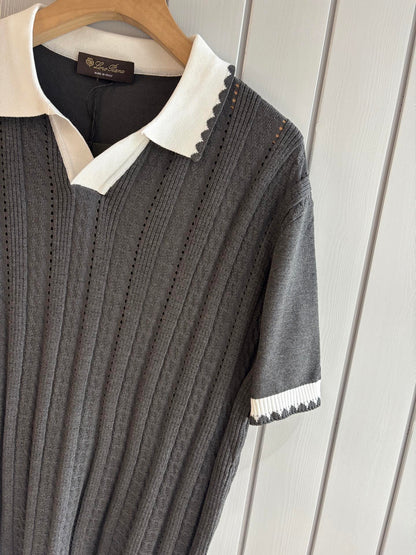 Loro 25fw jacquard t-shirt