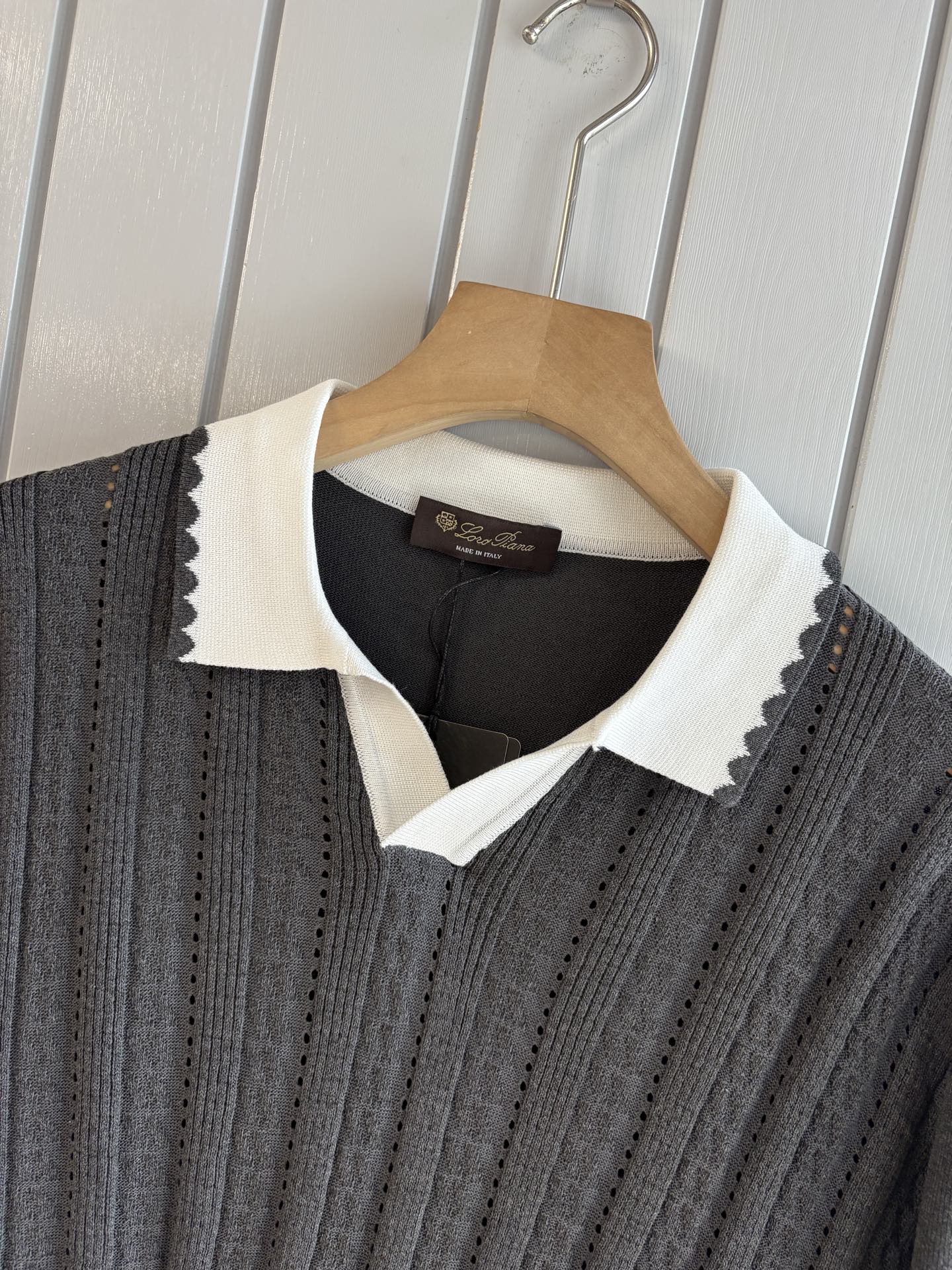 Loro 25fw jacquard t-shirt