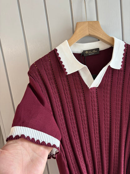 Loro 25fw jacquard t-shirt