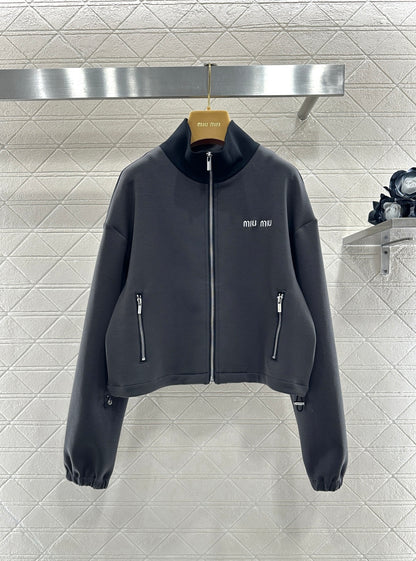 Color-Blocked Casual Jacket and Pants Set