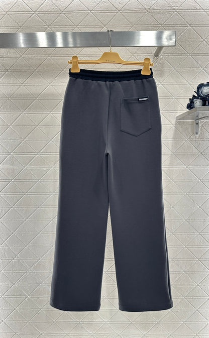 Color-Blocked Casual Jacket and Pants Set