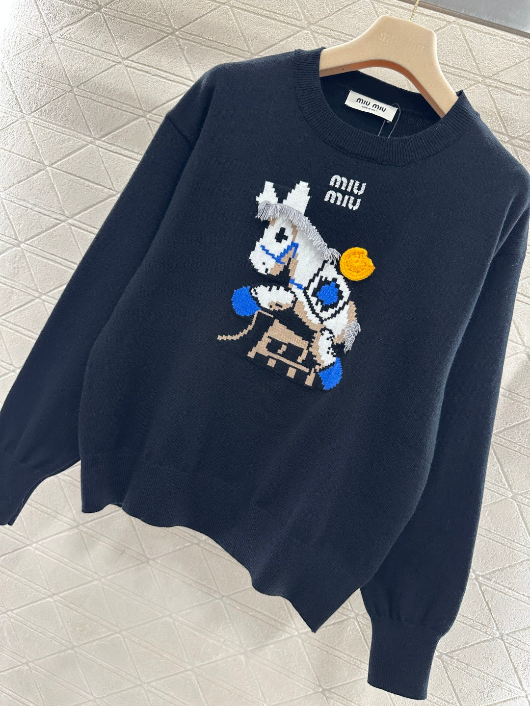 Jacquard Horse-Year Knit Sweater